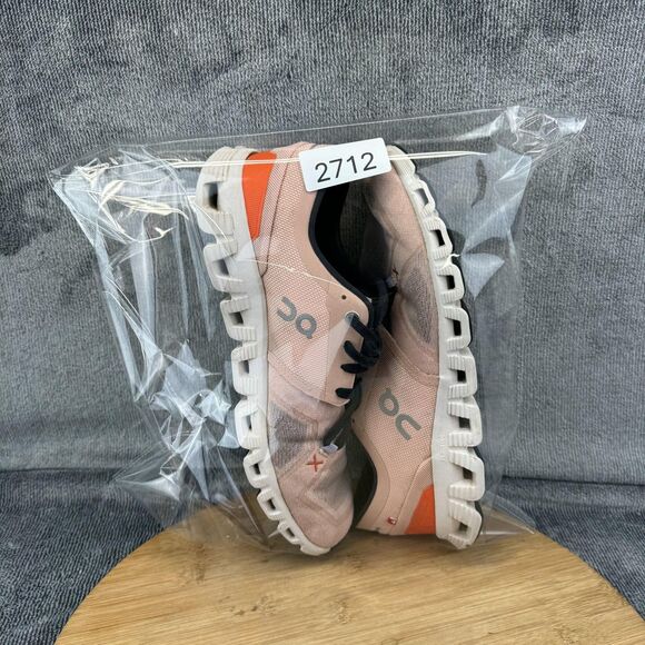 On Running Cloud X Shoes Womens Size 9 Pink Orange Helion CloudTec Athletic - Picture 11 of 11